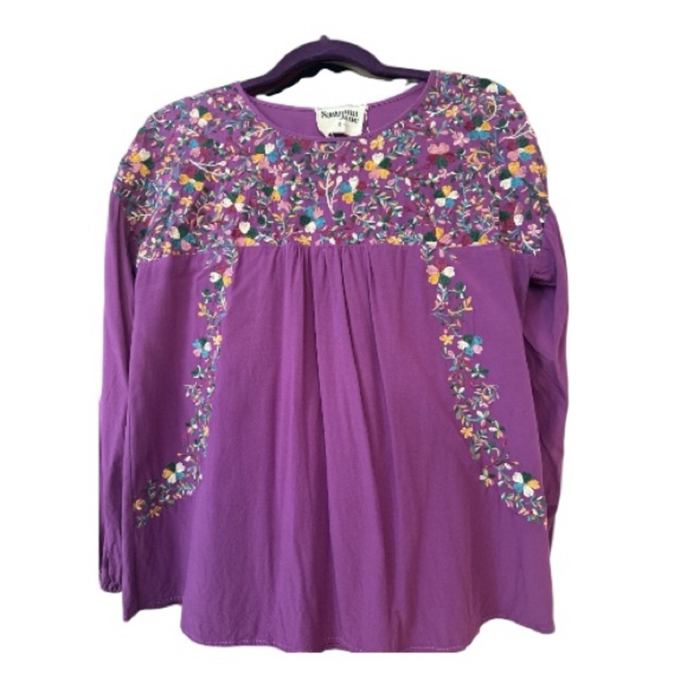 Savanna Jane Multicolor Embroidered Blouse - Picture 2 of 4